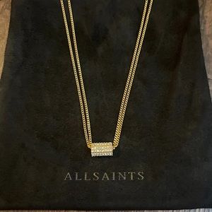 NWOT ALLSAINTS Gold Pendant Necklace